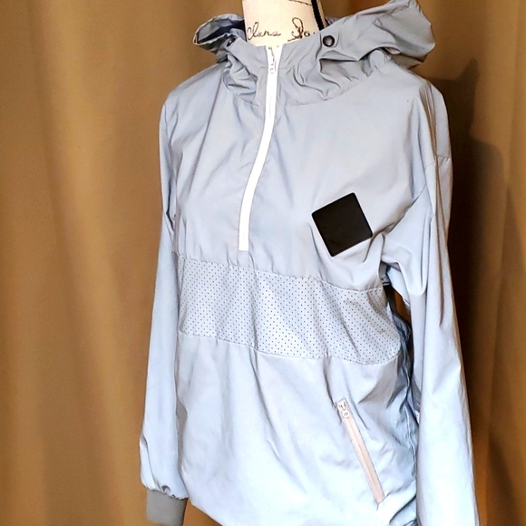 Dutch Bros Jackets \u0026 Coats | Grey Reflective Dutch Bros Rain Jacket | Color: Silver | Size: S | Jeanettemulvey's Closet